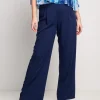 Pantalone largo blu notte