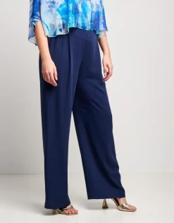 Pantalone largo blu notte