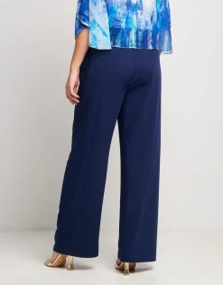 Pantalone largo blu notte