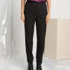 Pantalone nero in tessuto fluido