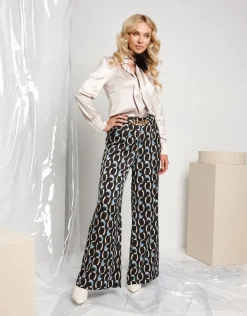 Pantalone palazzo con catena