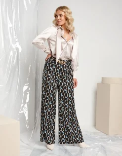 Pantalone palazzo con catena