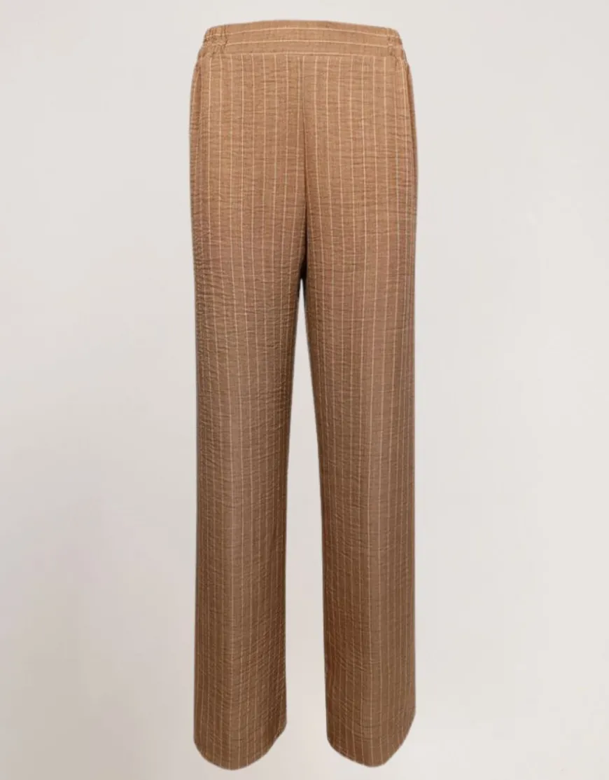 Pantalone palazzo in gessato