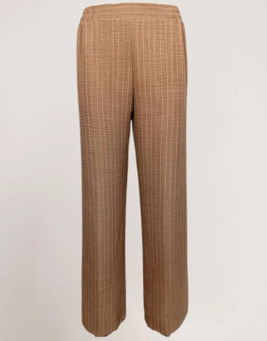 Pantalone palazzo in gessato