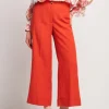 Pantalone paprika misto lino