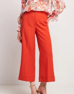 Pantalone paprika misto lino
