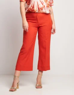 Pantalone paprika misto lino