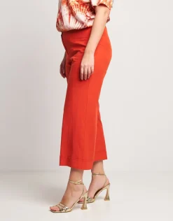 Pantalone paprika misto lino