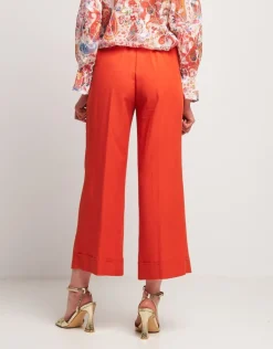 Pantalone paprika misto lino