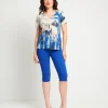 Pantalone pinocchietto con elastico e spacchetti
