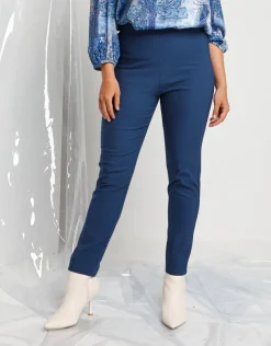 Pantalone skinny con elastico in vita