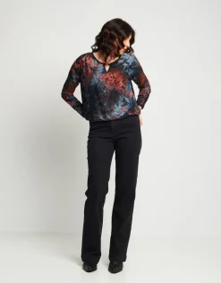 Ponchetto in dévoré con accessorio