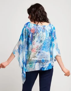 Poncho fantasia con paillettes