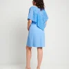 Poncho in pizzo cielo