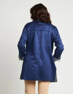 Spolverino in ecosuede con dettaglio