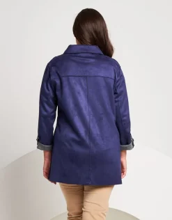 Spolverino in ecosuede con dettaglio