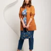 Spolverino in ecosuede cuoio