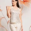 Top con paillettes