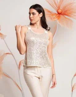 Top con paillettes