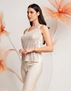 Top con paillettes