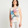 Top con pizzo stampato
