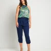 Top con scollo all'americana