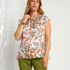 Top fantasia floreale