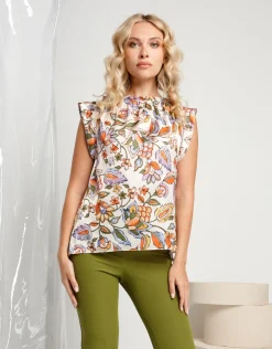 Top fantasia floreale