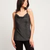Top in jersey con scollo a cappuccio