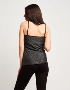 Top in jersey con scollo a cappuccio