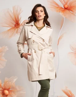 Trench con cintura in vita