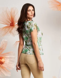 T-shirt basica in tulle