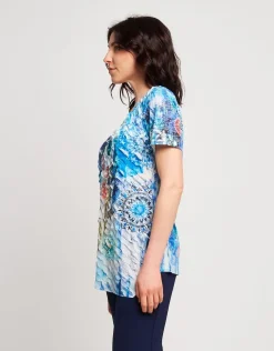 T-shirt fantasia con volants