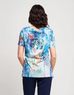 T-shirt fantasia con volants