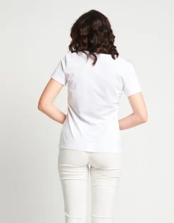 T-shirt in cotone con strass