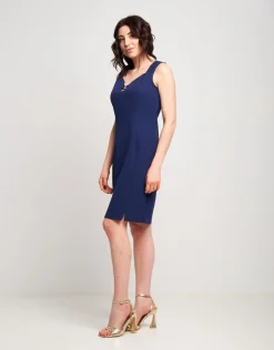Tubino in bistretch con accessorio