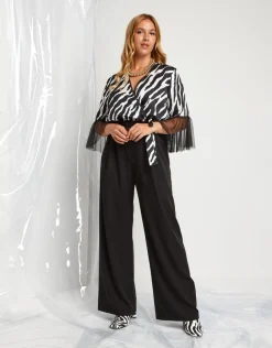 Tuta animalier in raso
