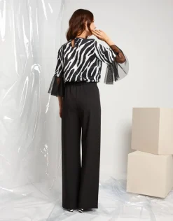 Tuta animalier in raso