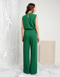 Tuta con inserti in paillettes