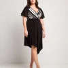 Vestito a righe in jersey