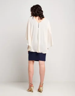 Vestito a tubino con mantellina