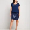 Vestito con inserti in paillettes