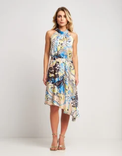 Vestito con scollo all'americana