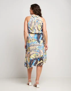 Vestito con scollo all'americana