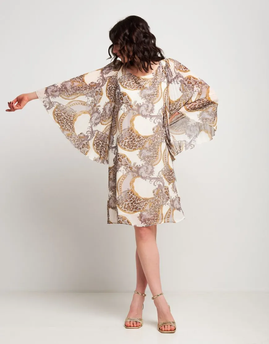 Vestito fantasia animalier grigio