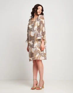 Vestito fantasia animalier grigio