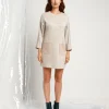 Vestito in maglia con inserti