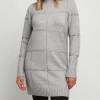 Vestito in maglia grigio