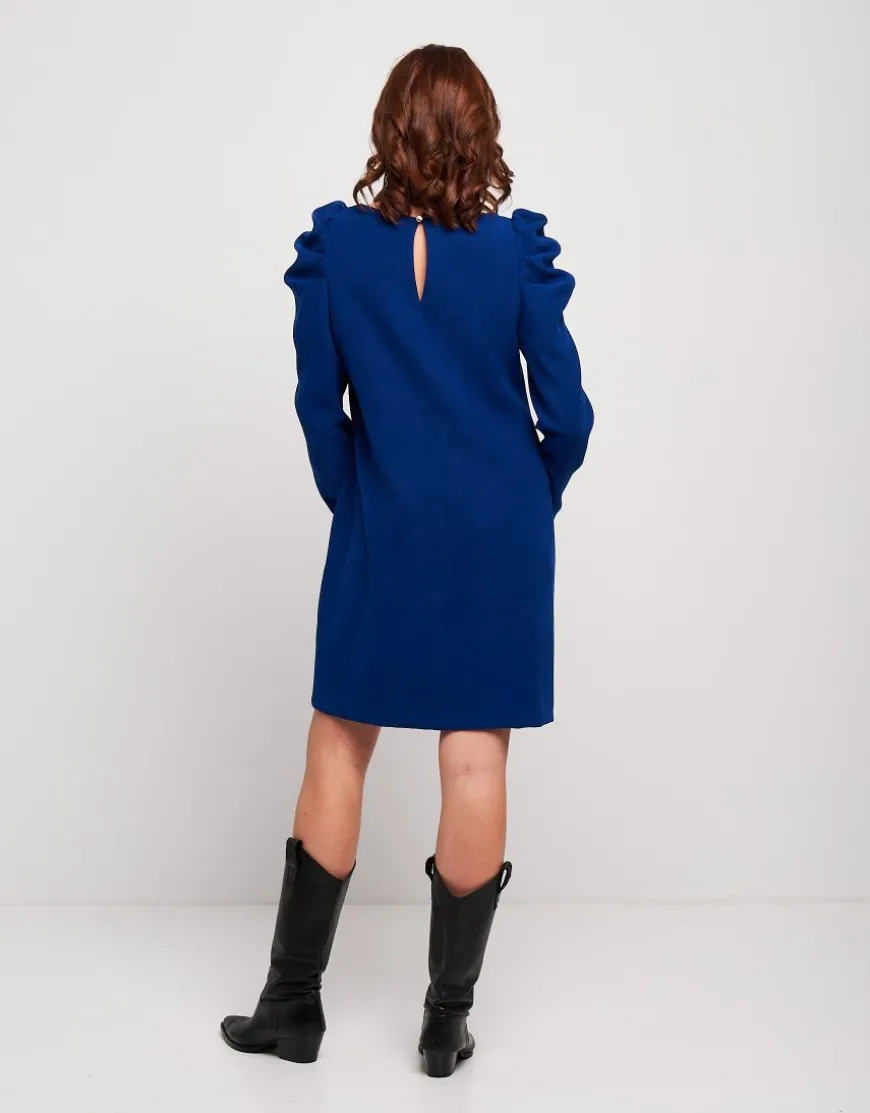 Vestito in velluto con drappeggi