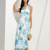 Vestito lungo fantasia floreale